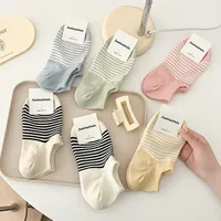Women's Simple Style Plaid Cotton Ankle Socks A Pair main image 2