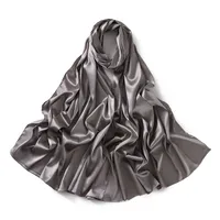 Women's Streetwear Solid Color Satin Winter Scarves sku image 10