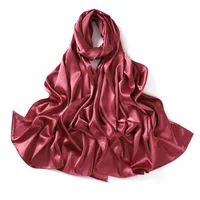 Women's Streetwear Solid Color Satin Winter Scarves sku image 14