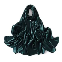 Women's Streetwear Solid Color Satin Winter Scarves sku image 13