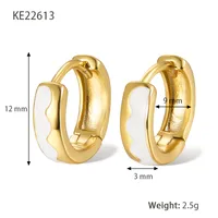1 Pair 925 Sterling Silver Circle Round Hoop Earrings sku image 1