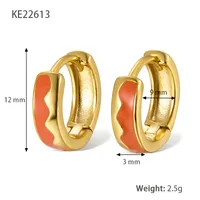 1 Pair 925 Sterling Silver Circle Round Hoop Earrings sku image 2