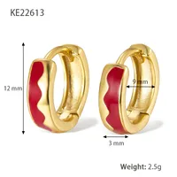 1 Pair 925 Sterling Silver Circle Round Hoop Earrings sku image 5