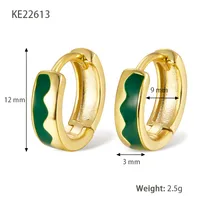 1 Pair 925 Sterling Silver Circle Round Hoop Earrings sku image 7