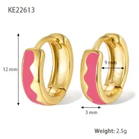 1 Pair 925 Sterling Silver Circle Round Hoop Earrings sku image 8