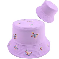 Unisex Simple Style Butterfly Embroidery Flat Eaves Baseball Cap main image 3