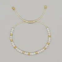 Basic Retro Shiny Solid Color Glass Wholesale Bracelets sku image 2