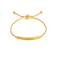 Simple Style Solid Color 304 Stainless Steel 18K Gold Plated Bracelets In Bulk main image 3