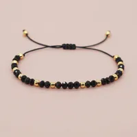Basic Retro Shiny Solid Color Glass Wholesale Bracelets main image 3