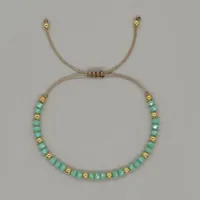 Basic Retro Shiny Solid Color Glass Wholesale Bracelets sku image 1