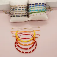 Basic Retro Shiny Solid Color Glass Wholesale Bracelets main image 2