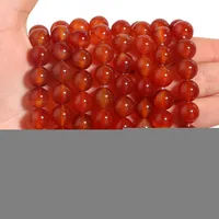 7a Red Agate Loose Beads Natural Stone Semi-finished Round Beads sku image 9