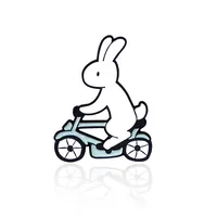 Cute Simple Style Rabbit Alloy Stoving Varnish Women's Brooches sku image 5