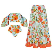 Women's Sexy Skinny Solid Color Flower One Piece Swimwear main image 6