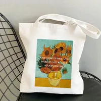 Women's Retro Oil Painting Shopping Bags sku image 11