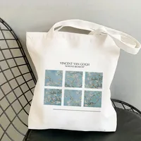 Women's Retro Oil Painting Shopping Bags sku image 10