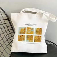 Women's Retro Oil Painting Shopping Bags sku image 4