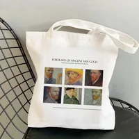 Women's Retro Oil Painting Shopping Bags sku image 2