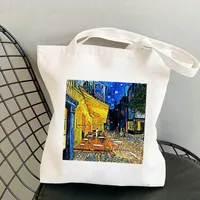 Women's Retro Oil Painting Shopping Bags sku image 17