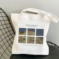 Women's Retro Oil Painting Shopping Bags sku image 5
