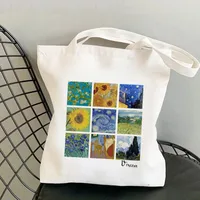 Women's Retro Oil Painting Shopping Bags sku image 20