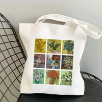 Women's Retro Oil Painting Shopping Bags sku image 19