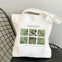 Women's Retro Oil Painting Shopping Bags main image 3