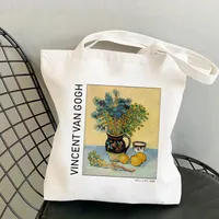 Women's Retro Oil Painting Shopping Bags sku image 15
