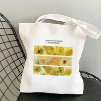 Women's Retro Oil Painting Shopping Bags sku image 21