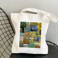 Women's Retro Oil Painting Shopping Bags sku image 6