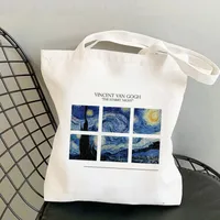 Women's Retro Oil Painting Shopping Bags sku image 16