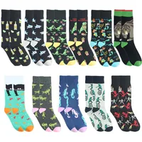 Men's Simple Style Commute Animal Cotton Crew Socks A Pair main image 1