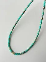Wholesale Jewelry IG Style Natural Stone 18K Gold Plated Beaded Necklace sku image 10