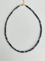 Wholesale Jewelry IG Style Natural Stone 18K Gold Plated Beaded Necklace sku image 2