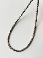 Wholesale Jewelry IG Style Natural Stone 18K Gold Plated Beaded Necklace sku image 3
