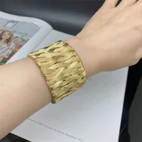 Retro C Shape Alloy Plating Unisex Bangle main image 1
