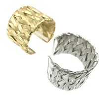 Retro C Shape Alloy Plating Unisex Bangle main image 3