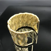 Retro C Shape Alloy Plating Unisex Bangle main image 5