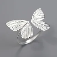 925 Sterling Silver Bow Knot Rings sku image 1