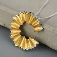 925 Sterling Silver Plating Geometric Pendant Necklace main image 1