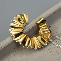 925 Sterling Silver Plating Geometric Pendant Necklace main image 2