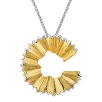 925 Sterling Silver Plating Geometric Pendant Necklace main image 3