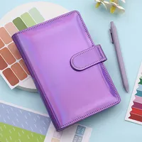 Fashion Creative Laser Macaron Loose-Leaf Notebook A 200.00cm-Inch Color Page PVC Front Cover Design Notebook Suitable For Graduation Wedding Moving sku image 7