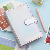 Fashion Creative Laser Macaron Loose-Leaf Notebook A 200.00cm-Inch Color Page PVC Front Cover Design Notebook Suitable For Graduation Wedding Moving sku image 3