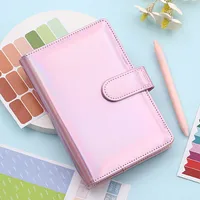 Fashion Creative Laser Macaron Loose-Leaf Notebook A 200.00cm-Inch Color Page PVC Front Cover Design Notebook Suitable For Graduation Wedding Moving sku image 1