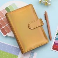 Fashion Creative Laser Macaron Loose-Leaf Notebook A 200.00cm-Inch Color Page PVC Front Cover Design Notebook Suitable For Graduation Wedding Moving sku image 2