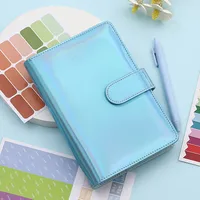 Fashion Creative Laser Macaron Loose-Leaf Notebook A 200.00cm-Inch Color Page PVC Front Cover Design Notebook Suitable For Graduation Wedding Moving sku image 4