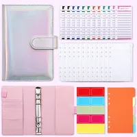 Fashion Creative Laser Macaron Loose-Leaf Notebook A 200.00cm-Inch Color Page PVC Front Cover Design Notebook Suitable For Graduation Wedding Moving sku image 10