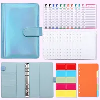 Fashion Creative Laser Macaron Loose-Leaf Notebook A 200.00cm-Inch Color Page PVC Front Cover Design Notebook Suitable For Graduation Wedding Moving sku image 11