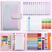 Fashion Creative Laser Macaron Loose-Leaf Notebook A 200.00cm-Inch Color Page PVC Front Cover Design Notebook Suitable For Graduation Wedding Moving main image 2